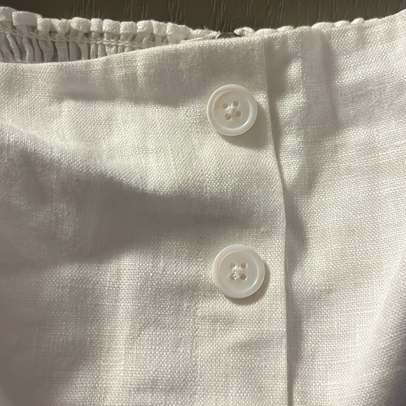 Reformation huckleberry white linen summer dress NWT size 8 - Picture 14 of 15